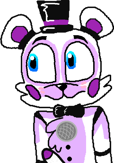 bear blue_eyes blush digital_painting_(artwork) five_nights_at_freddy's five_nights_at_freddy's:_sister_location fnaf funtime_freddy_(fnafsl) hat male male_only penis robot robot_boy sister_location