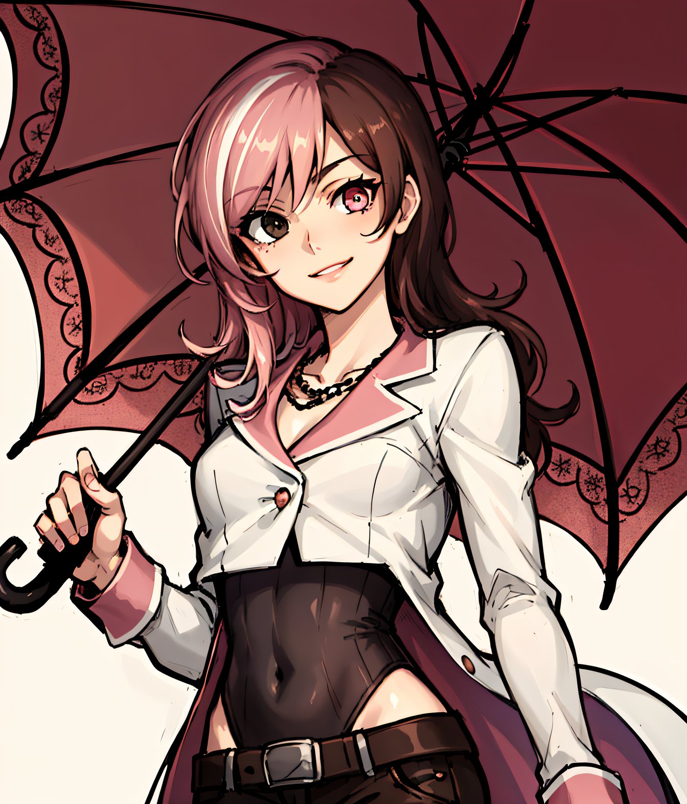 1girls, ai generated, female, female only, leukocrisp, neo (rwby), rwby, shiny hair, shiny skin, tagme, two-tone hair