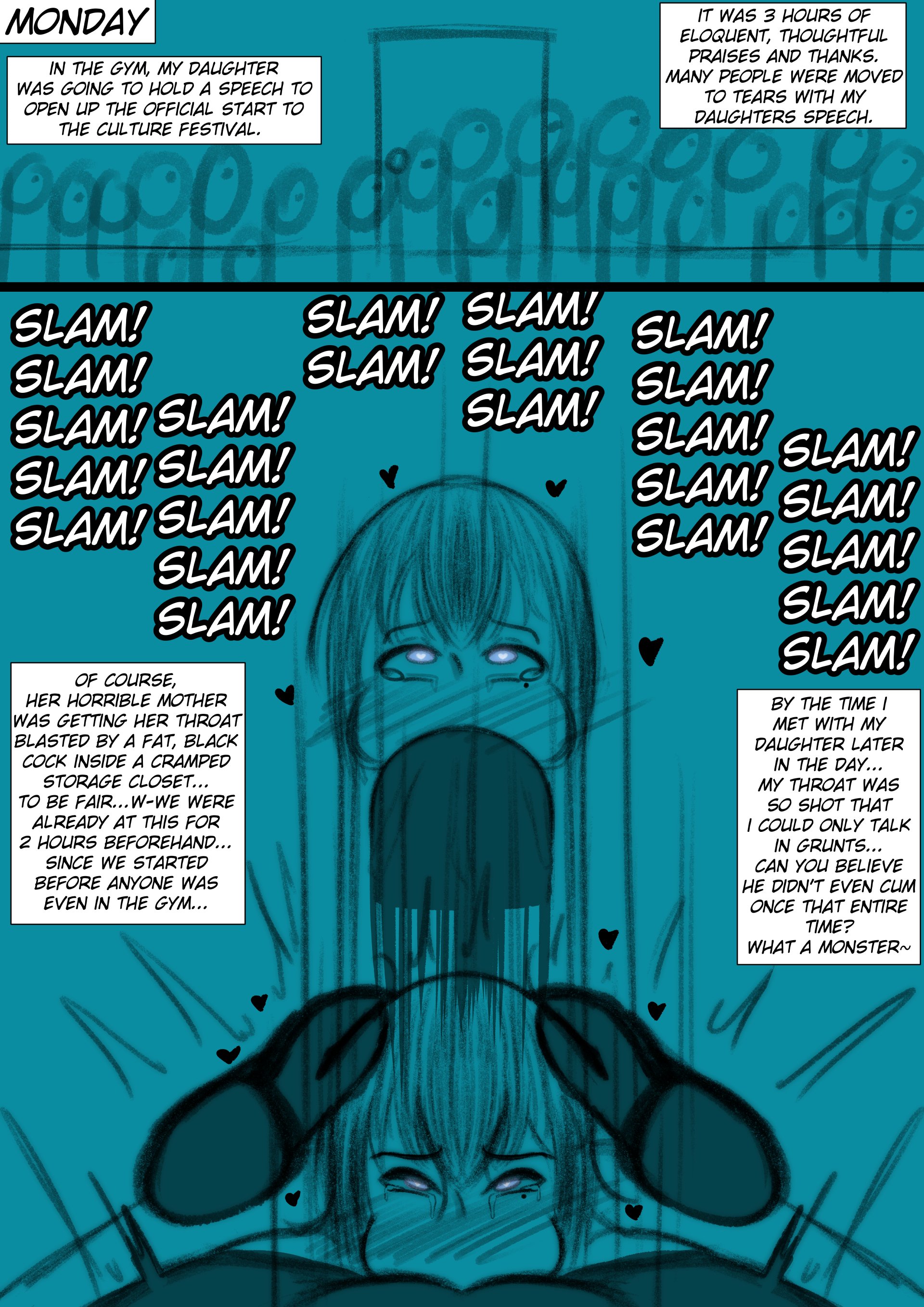 1girls, big penis, cheating, cheating mother, cheating whore, cheating wife, dark-skinned male, deepthroat, english, english text, eyes rolling back, female, male, marianatrencher, milf, mother, original, original character, penis, pov, rolling eyes, sucking, sucking penis, text, throat fuck