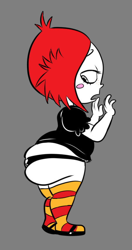 1girls embarrassed goth huge_ass implied_ass_cleavage ruby_gloom ruby_gloom_(franchise) scobionicle99 thick_thighs