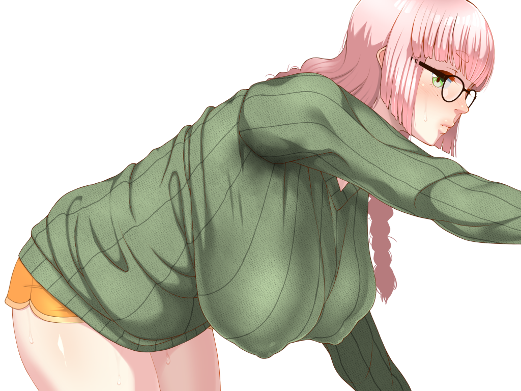 1girls big_ass big_belly big_breasts big_butt black_hair blonde_hair blush breasts breasts_bigger_than_head breasts_bigger_than_torso chubby collarbone enoshima_iki female female_focus huge_ass huge_breasts huge_butt huge_thighs hyper_breasts izakaya_yocchan large_ass large_breasts large_butt navel no_bra original silly_girls_quest tagme