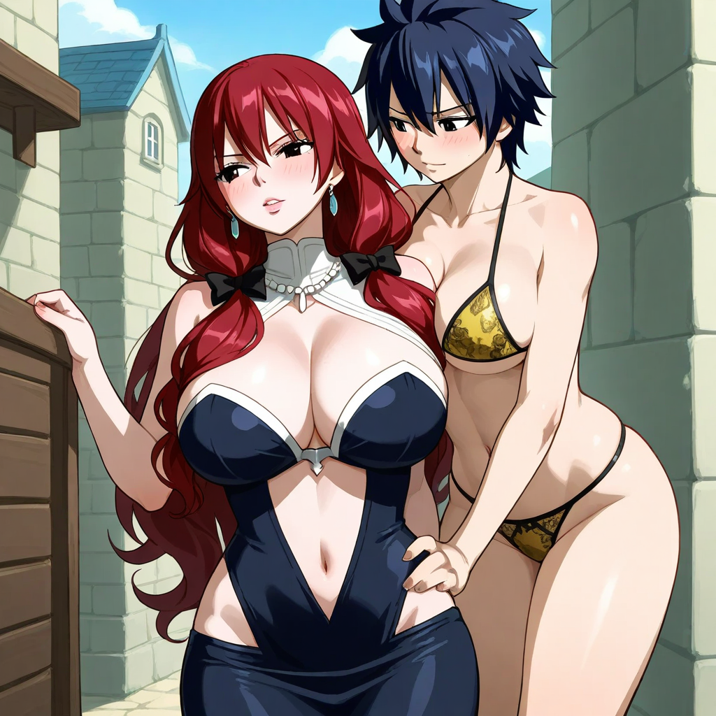 ai_generated fairy_tail genderswap_(mtf) gray_fullbuster irene_belserion rule_63 sexy_female