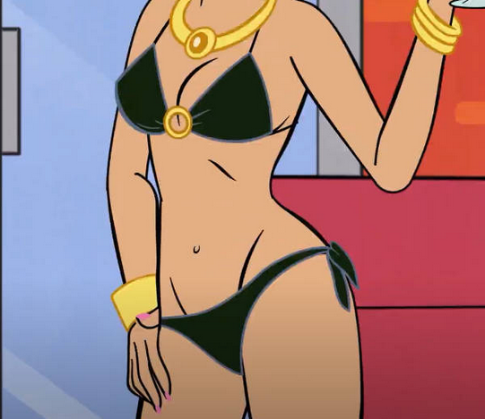 bikini black_bikini bracelet head_out_of_frame mother_up! rudi_wilson screencap swimsuit