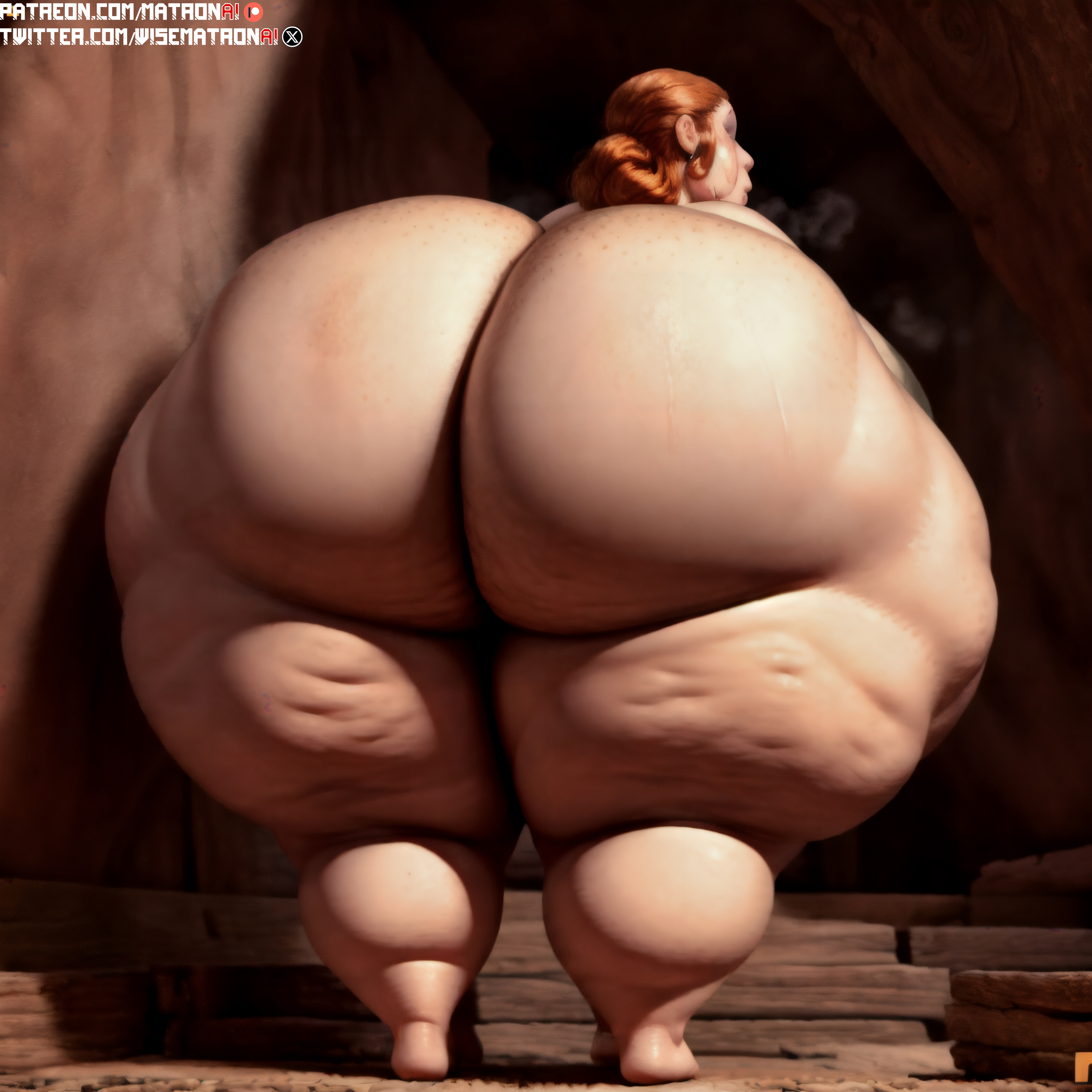 1girls, 4k, ai generated, ass, ass focus, bbw, breasts, butt focus, cellulite, creature from the lake, female, female focus, female only, highres, huge ass, huge butt, hyper ass, large ass, large breasts, matronai (artist), nude, nude female, patreon, patreon username, pinup, shelby (creature from the lake), solo, solo female, ssbbw, stable diffusion, thick, thick thighs, twitter username, wide hips