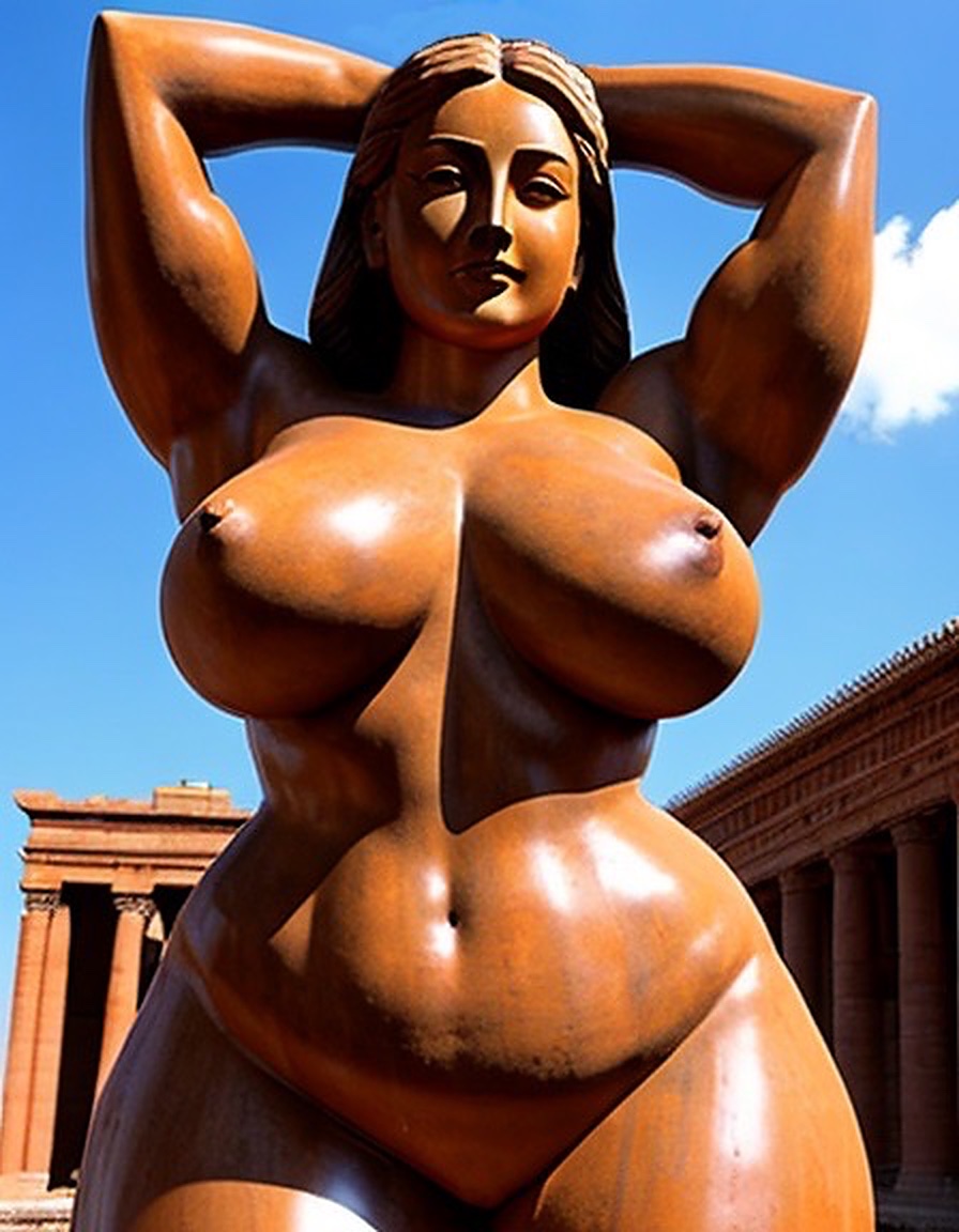 1girls abs ai_generated amazon ancient_history athletic_female axculturedxguy big_breasts big_woman blue_sky breasts busty child_bearing_hips curvy curvy_female curvy_hips day empty_eyes erotic_sculpture expressionless facing_viewer female female_focus female_only female_symbol fertility_idol fertility_symbol fit_female giantess gigantic_breasts history hourglass_figure huge_breasts human human_only inanimate large_breasts large_thighs legs long_hair massive_breasts massive_thighs mature mature_female milf muscular muscular_female muscular_legs muscular_thighs nipples original outdoors plump realistic round_breasts sculpture solo solo_female stable_diffusion standing statue strong_woman terracotta_statue thick_ass thick_legs thick_thighs thighs thunder_thighs toned toned_body toned_female toned_stomach top_heavy topless_female voluptuous voluptuous_female wide_hips