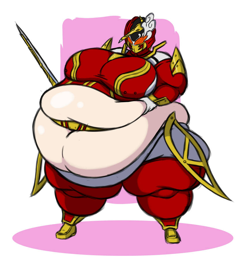 erotic_costume kamen_rider kamen_rider_sabela kamen_rider_saber_(series) mizz-britt obese obese_female wardrobe_malfunction