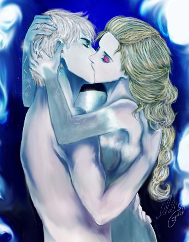 1boy 1girls arms_around_neck ass blonde_female blonde_hair closed_eyes cowgirl_position crossover disney disney_princess dreamworks elsa_(frozen) fanon_couple female_on_top frost frozen_(film) hand_in_hair hand_on_thigh hugging ice jack_frost jack_frost_(rise_of_the_guardians) jelsa kissing light-skinned_female light-skinned_male making_out moon moonlight nude nude_female nude_male on_lap outdoors outside passionate passionate_kiss rise_of_the_guardians romantic silver_hair straight white_hair