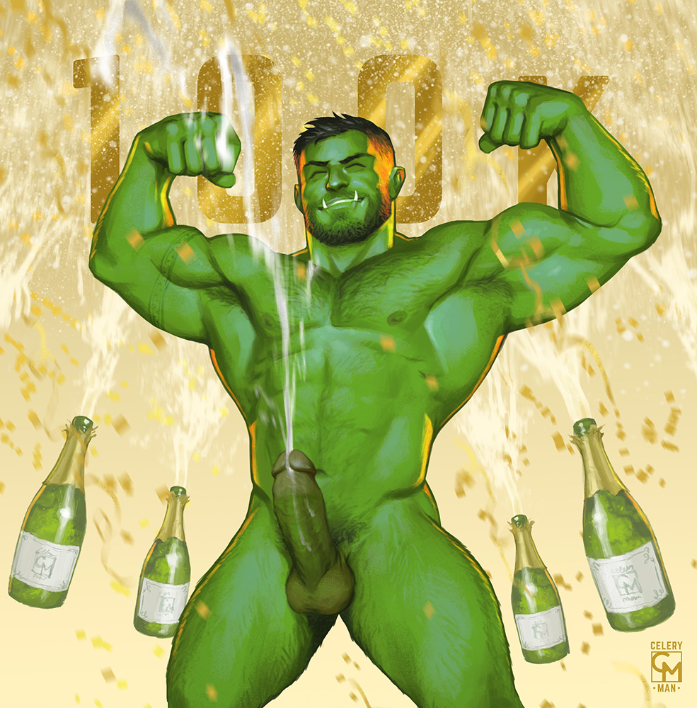 abs bara big_balls big_penis bodily_fluids celery_man6 cum cum_drip cumshot flexing green_body green_penis green_skin hairy_armpits hairy_belly hairy_chest hairy_legs hairy_male huge_ass huge_balls huge_breasts huge_cock huge_thighs humanoid humanoid_genitalia humanoid_penis male male/male male_only naked naked_male nipples nude nude_male orc orc_male pecs pectorals pubic_hair pubic_hair_peek solo solo_male tattoo tattooed_arm