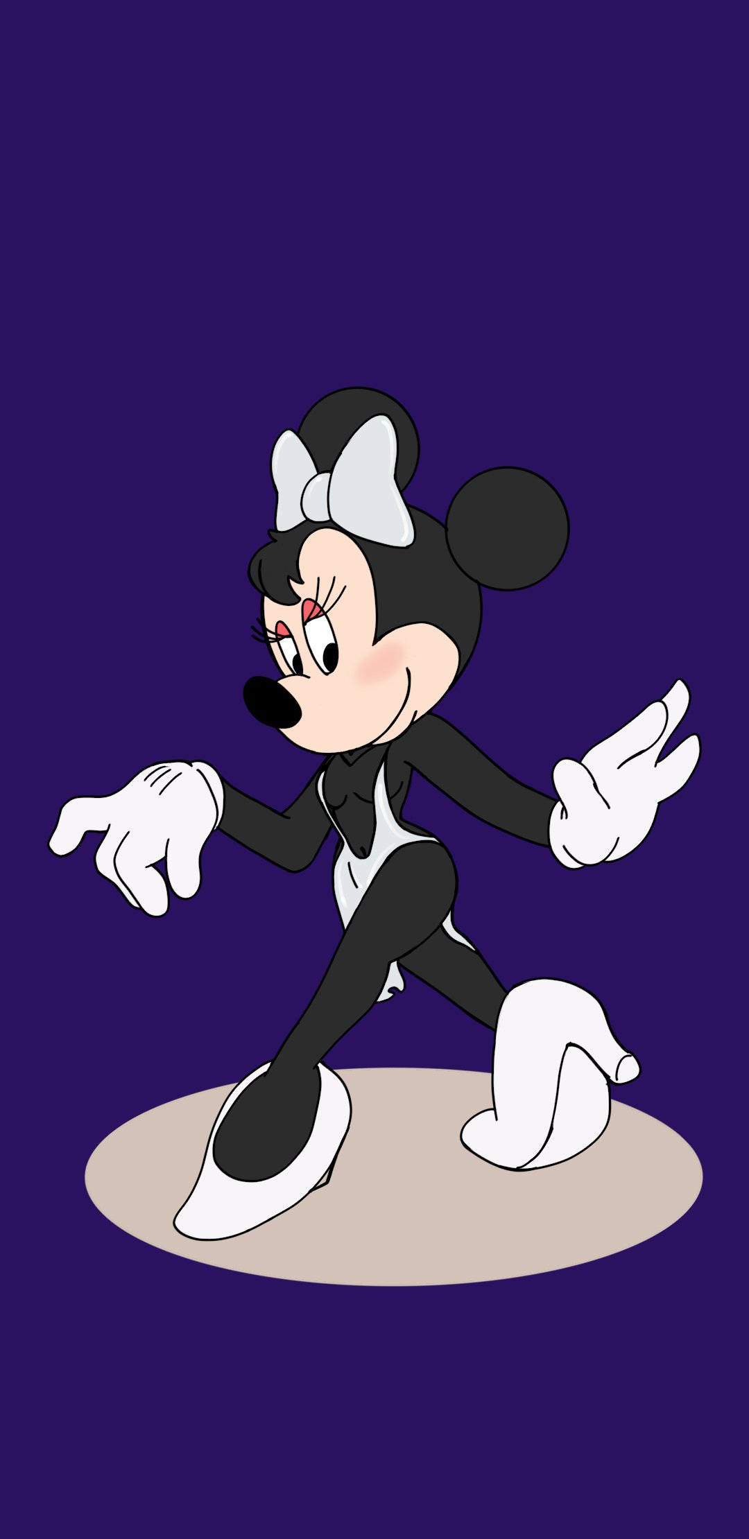 anthro blackmercurius_(artist) breasts costume disney female furry minnie_mouse partially_clothed tzalanti_(artist)