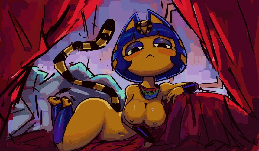 1girls animal_crossing animal_ears animal_humanoid animal_tail ankha ass boobs breasts butt cat cat_ears cat_girl ears egyptian eyelashes eyes felid felid_humanoid feline feline_ears feline_humanoid feline_tail felis half-closed_eyes humanoid laying_on_side naked narrowed_eyes nintendo nipples p0stalk pawpads paws tagme tail tits