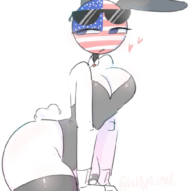 1girls big_ass blue_eyes blush bunny_girl bunny_tail bunnysuit countryhumans countryhumans_girl hands_down heart kak0yt0_chel looking_away nervous sunglasses sunglasses_on_head tagme thick_thighs united_states_of_america_(countryhumans) white_background white_body