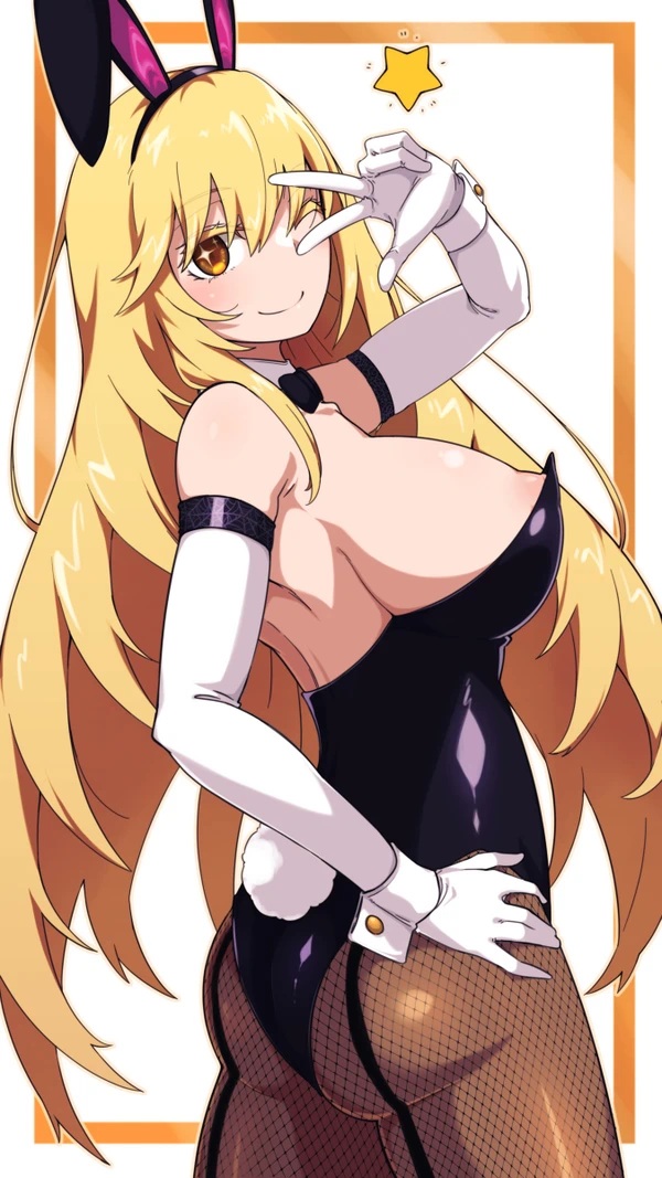 1girls bunny_costume bunny_ear bunny_ears bunny_girl bunny_tail bunnygirl bunnysuit closed_eye eye eye_open female irokohaku looking_at_viewer no_sex no_text no_text_version no_underwear shokuhou_misaki smile smiley_face smiling smiling_at_viewer solo star tagme textless textless_version to_aru_majutsu_no_index