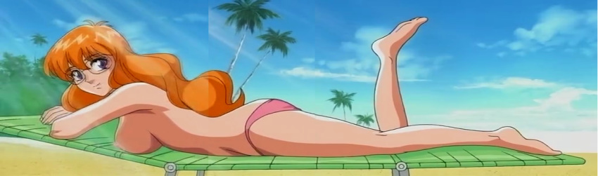 bikini character_request dna_hunter fukatsu_shiori nudity screencap screenshot shiori_fukatsu stitched sunbathing tagme topless wide_image