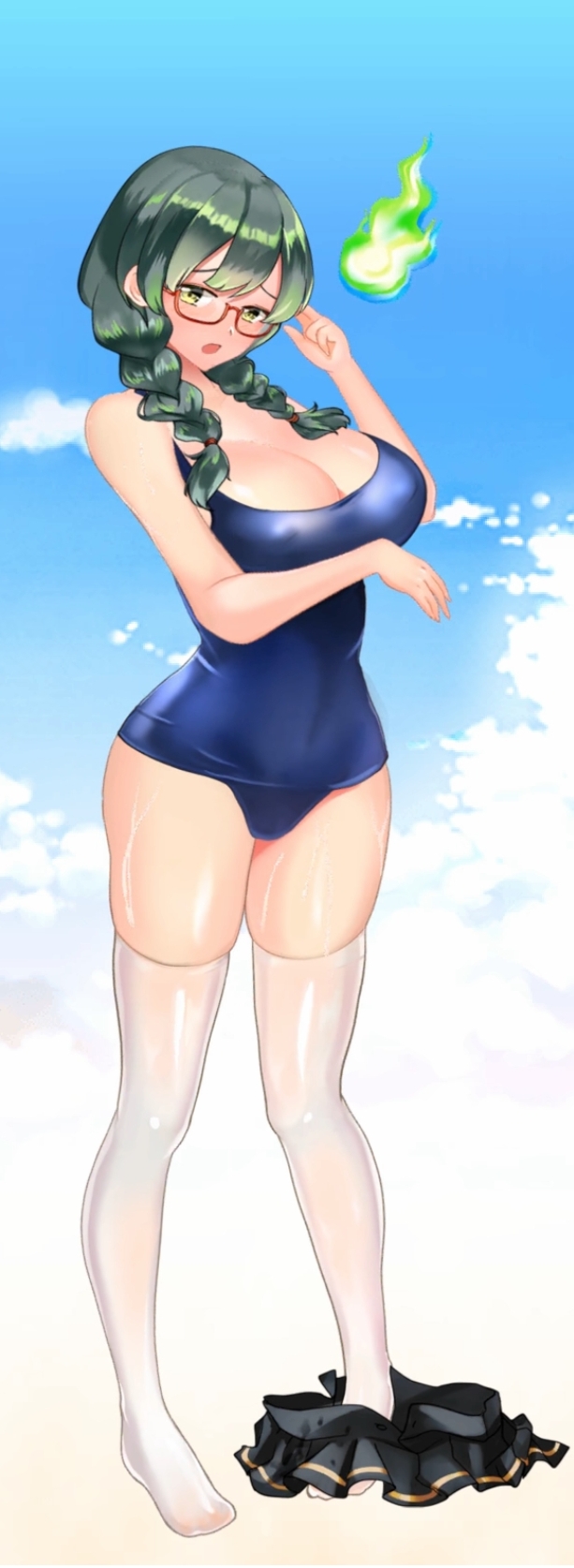 nutaku priscilla_(project_qt) project_qt swimsuit