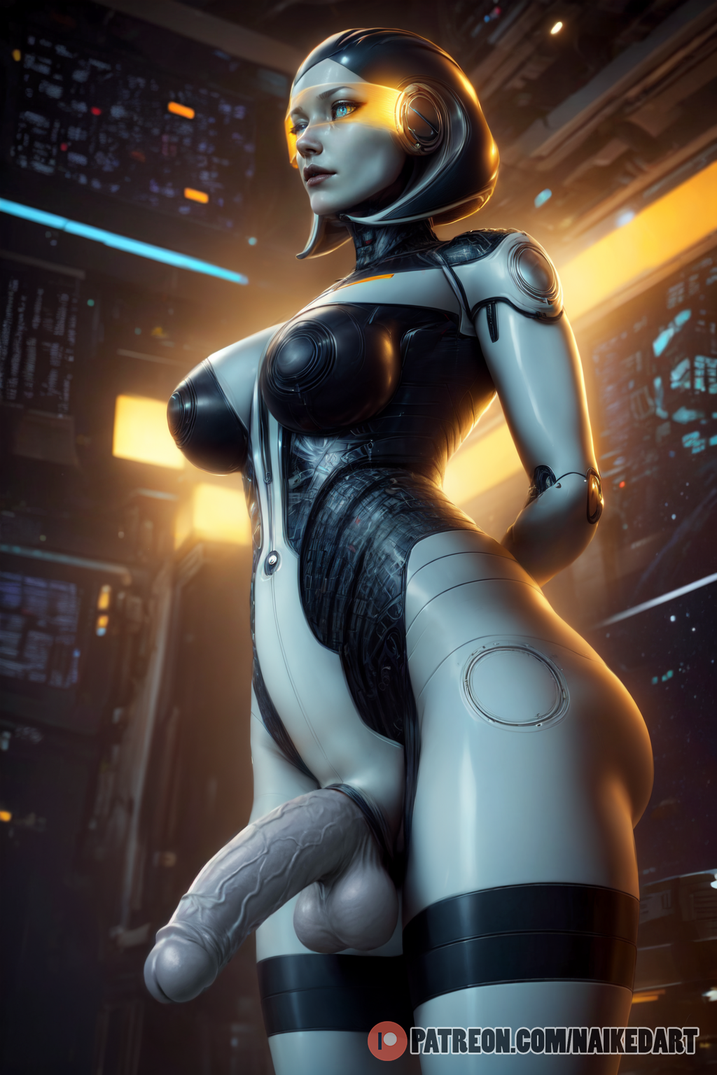 ai_generated athletic athletic_futanari edi futanari humanoid intersex mass_effect naikedart robot robot_girl solo solo_futa stable_diffusion