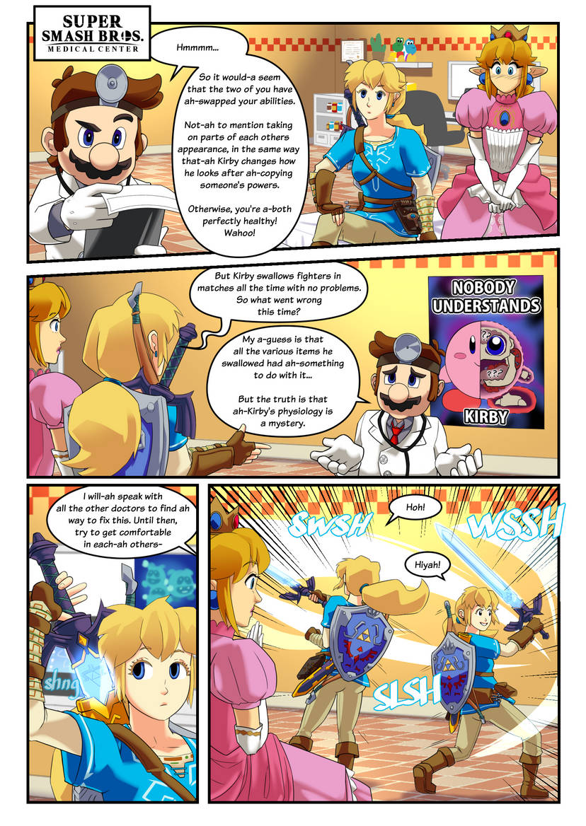 blonde_hair breath_of_the_wild clinic dr._mario dr._mario_(series) femboy femboy_prince fieryjinx heroine heroine_of_time link mario mario_(series) prince_link princess_peach super_smash_bros. sword_of_time the_legend_of_zelda tomboy wholesome