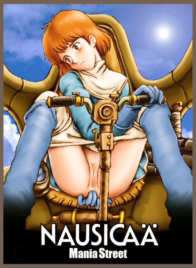 1girls blush boots breasts brown_eyes brown_hair censored female human large_breasts light-skinned_female light_skin mania_street masturbation nausicaa nausicaa_of_the_valley_of_the_wind princess pussy short_hair solo studio_ghibli