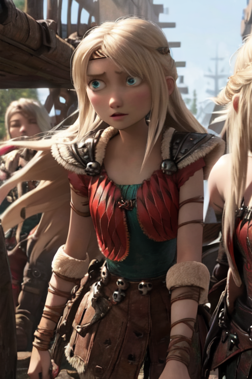 3girls ai_generated astrid_hofferson blonde_hair blue_eyes dreamworks duplicated_character female female_only heroine horny horny_female how_to_train_your_dragon light-skinned_female light_skin pixai tagme viking viking_female