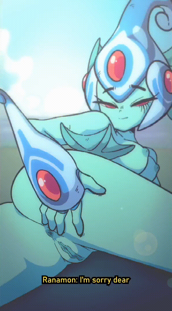 animated ass ass_cheeks ass_focus blue_skin buttcheeks digimon digimon_(species) digimon_frontier digital_media_(artwork) diives english_subtitles female female_only gif grabbing grabbing_own_ass horny_female laying_down looking_at_viewer naked nipples nude open_mouth pussy ranamon red_eyes short_playtime small_ass small_hips smile solo subtitled teasing text