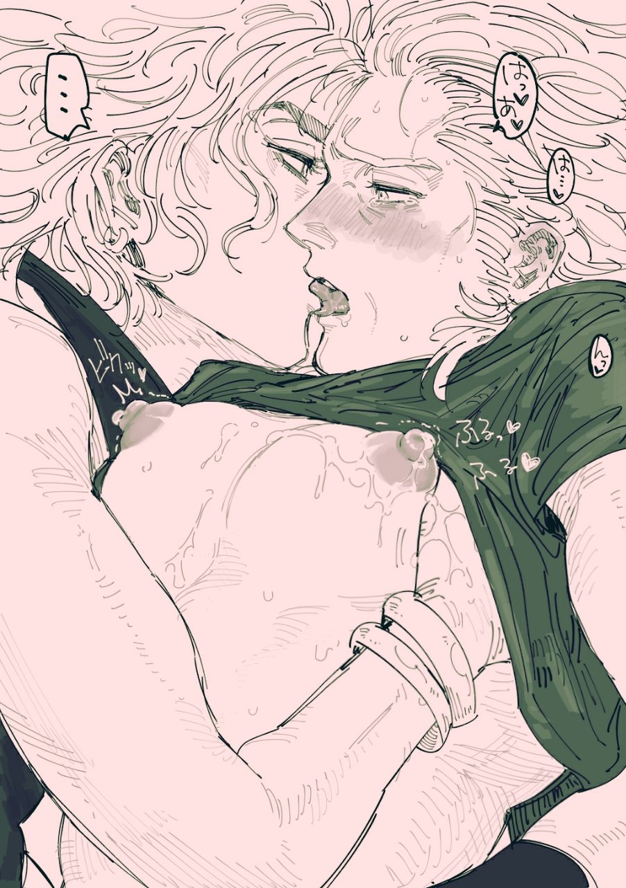 2boys dio_brando duo gay hol_horse jojo's_bizarre_adventure kissing male male/male male_nipples male_only stardust_crusaders yaoi