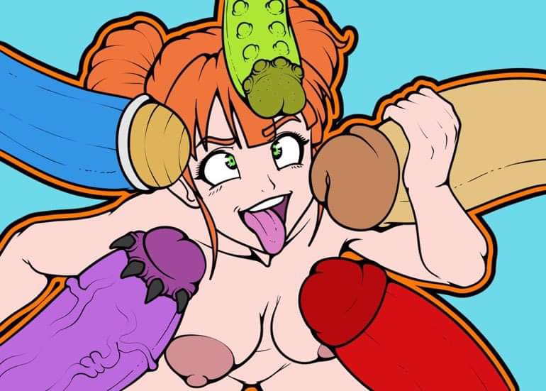 1girls alien bukkake burter captain_ginyu dragon_ball_fighterz dragon_ball_xenoverse dragon_ball_z ginger_(fluffstuff98) ginyu_force guldo interspecies jeice multicolored_penis nonhuman oc original_character partial_male recoome vsoulworks