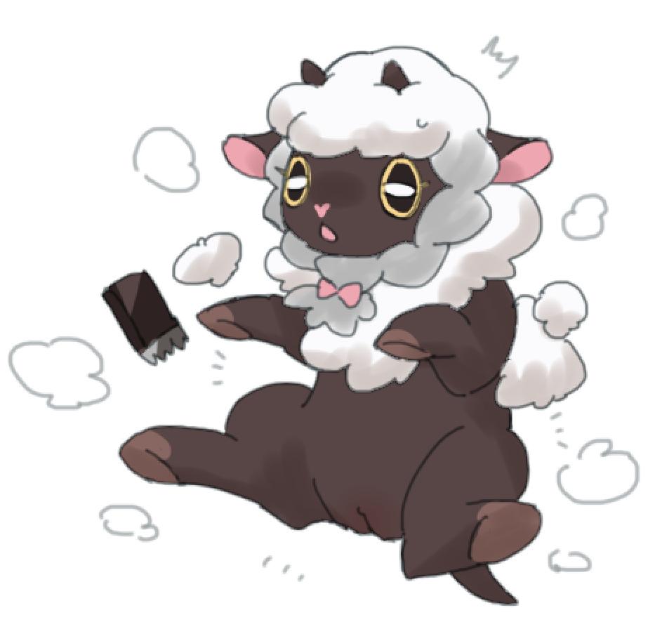 2019 brown_body brown_fur female feral fur generation_8_pokemon genitals nintendo niogupoke pokemon pokemon_(species) pussy sheared shearing solo white_body white_fur white_wool wool_(fur) wooloo