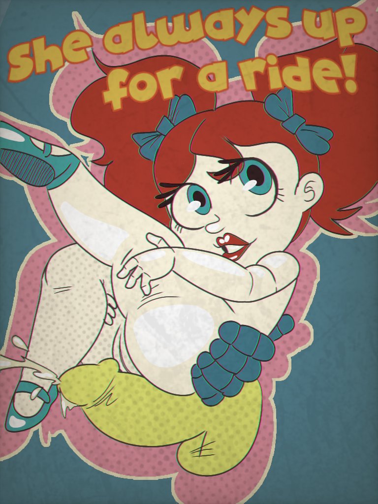 1girls, 2023, 2d, 2d (artwork), 2d artwork, blue eyes, bow (disambiguation), clussy fan, cum, digital art, digital drawing (artwork), digital media (artwork), disembodied penis, doll, doll girl, female, humanoid, lipstick, living doll, male, mob entertainment, naked, naked female, nude, nude female, penis, poppy (poppy playtime), poppy playtime, pussy, red hair, red lipstick, redhead female, tagme, twintails, vagina, white skin
