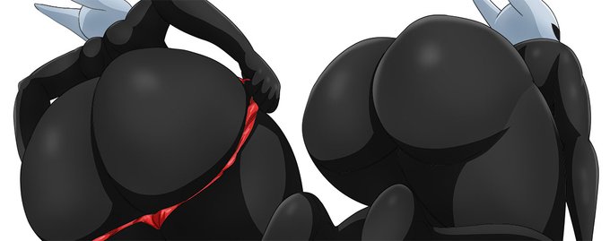 1girls, 2 horns, alternate body type, alternate breast size, arthropod, artist name, ass, big ass, big breasts, big butt, black body, black skin, breasts, bubble ass, bubble butt, bug, bug girl, completely nude, completely nude female, female, female only, hollow knight, hollow knight: silksong, hornet (hollow knight), large ass, large breasts, large butt, naked, naked female, nude, nude female, silksong, solo, solo female, team cherry