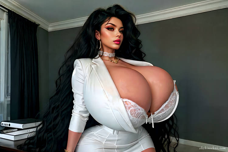 1girls, ai generated, bimbo, bimbofied, black hair, breasts, breasts bigger than head, breasts bigger than torso, enormous breasts, female, gigantic breasts, huge breasts, hyper, hyper breasts, massive breasts, ohshinakai, tagme, top heavy, white female