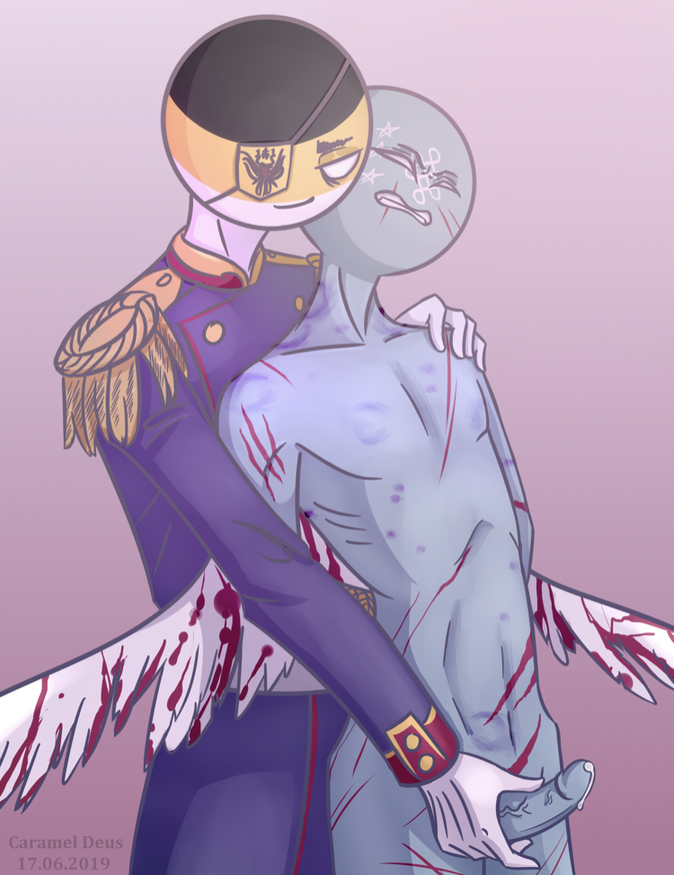 2boys big_penis blood caramel caramel_deus clothing countryhumans deus erection eric_posas gay gore guro history kazakh_khanate_(countryhumans) light_blue_body light_blue_skin male markings national_personification pink_background purpleshymoon russian_empire_(countryhumans) simple_background watermark wings yaoi