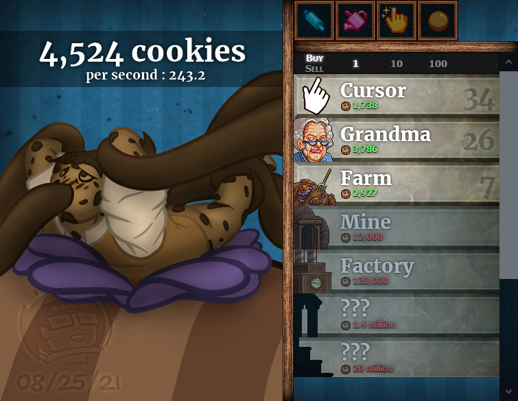 anthro anthro_only anthrofied bound chocolate cookie cookie_clicker farm food_creature food_humanoid gameplay_mechanics iwtbat_(artist) male male_only oral oral_penetration oral_sex solo solo_focus solo_male tentacle tentacle_on_male