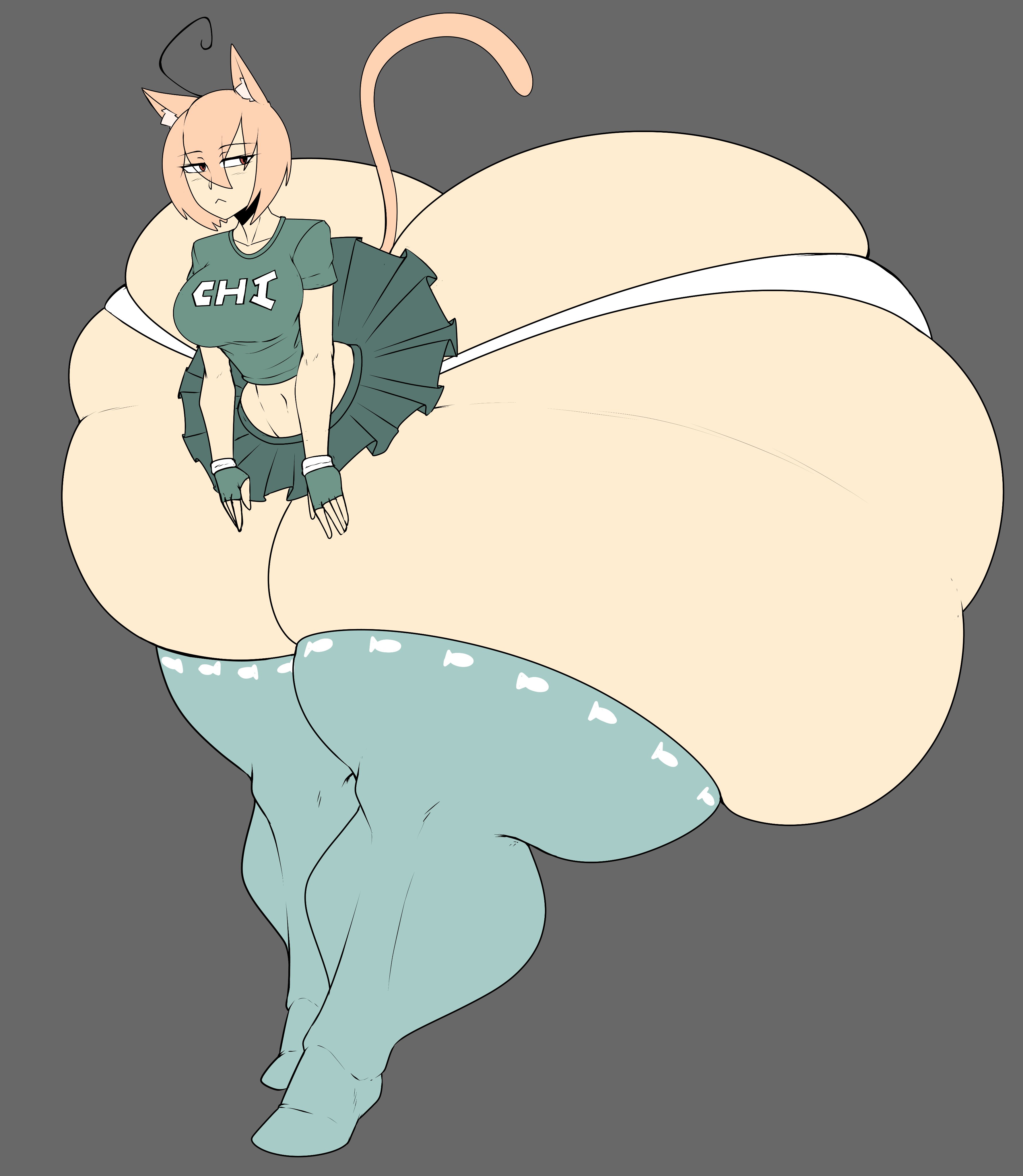 1girls, ass, ass bigger than head, ass bigger than skirt, ass bigger than torso, ass body, ass cleavage, ass crack, ass focus, ass window, big ass, bottom heavy, bursting butt, butt crack, cat girl, catgirl, clothed, enormous ass, female, female only, huge ass, hyper, hyper ass, hyper hips, hyper thighs, massive ass, rust and bolts, sideass, solo female, tagme, thick thighs, wide hips