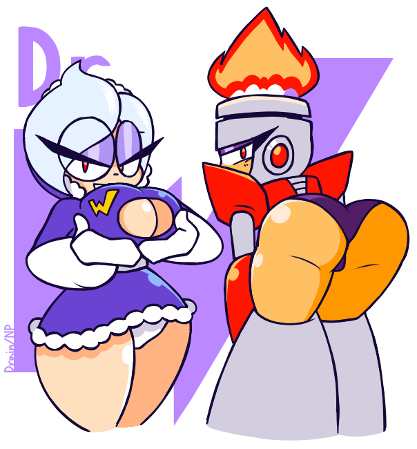 big_ass big_breasts black_panties dat_ass eyeliner fire_man genderswap_(mtf) ice_man mega_man mega_man(classic) mind_control nocklepie parka presenting_breasts presenting_hindquarters red_eyes robot robot_girl rule_63 simple_background tagme upskirt visible_panties white_panties