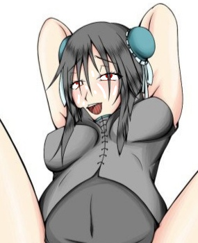 1girls accurate_art_style ahe_gao arms_behind_head arms_on_head big_breasts blossomtea blue_accents blush breasts bun_cover chinese_clothes chinese_dogma_(vocaloid) cropped cum cum_on_face cumshot cumshot_on_face double_bun edited_official_artwork ell182a_(masa_works_design) eyebrows eyebrows_visible_through_hair eyelashes eyelashes_visible_through_hair eyes_up eyes_visible_through_hair grey_hair grey_outfit hair_bun_covers hair_buns hair_ornament ibispaintx maha_no_hanashi masa_works_design naughty_face official_art official_artwork_edit open_mouth ox_horns pleasure_face red_eyes saliva sanpaku self_upload seryl_claude_les-elizabeth simple_background solo solo_female stitches third-party_edit twin_buns upper_body upper_teeth upper_teeth_only vocaloid white_background wide_eyed wide_eyes