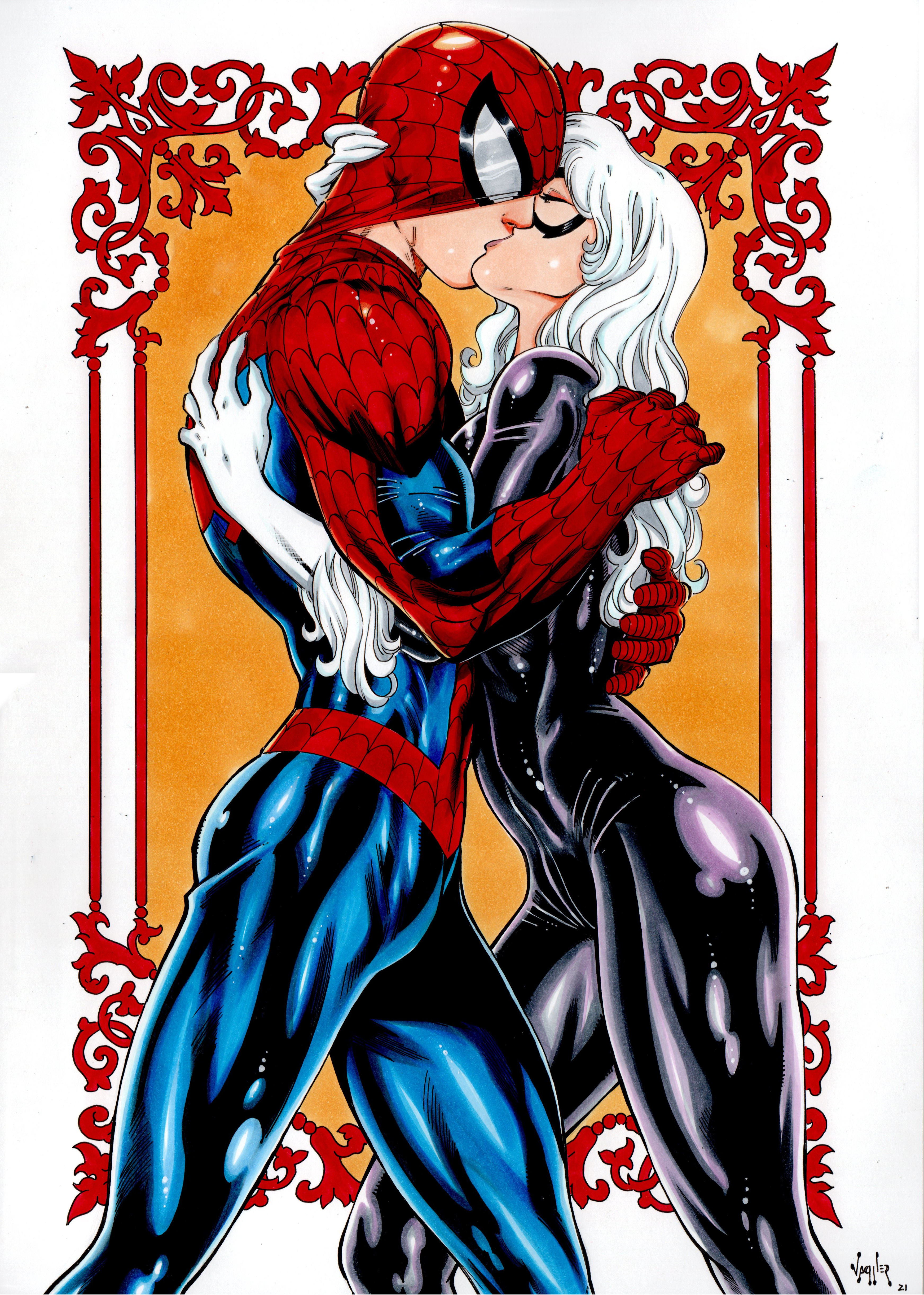 1boy, 1boy1girl, 1girl1boy, 1girls, 2021, alluring, athletic, athletic male, black cat (marvel), bodysuit, closed eyes, color, colored, couple, couple (romantic), couple love, couple sex, couples, curvaceous, curvaceous body, curvaceous female, curvaceous figure, curvaceous hips, curvy, curvy body, curvy female, curvy figure, curvy hips, deep kiss, deep kissing, domino mask, duo, ed benes studio, enticing, eyemask, felicia hardy, female, french kiss, french kissing, gloves, high resolution, highres, hips, hug, hugging partner, kissing, kissing partner, light skin, light-skinned female, light-skinned male, love, lovers, lovers moment, male, marvel, marvel comics, mask, masked, masked female, masked male, peter parker, pinup, romantic, romantic couple, romantic sex, seducing, seductive, seductive look, shiny, shiny clothes, skin tight, spider-man, spider-man (series), superhero, superhero costume, superhero couple, superheroine, teasing, temptation, tempting, tight clothes, tight clothing, vagner fernandes, voluptuous, voluptuous female, waist, white fur, white hair, wholesome, wholesome hug