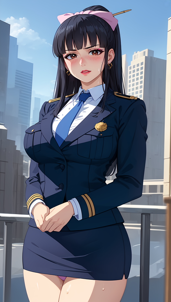 agatha_(kamyla) ai_generated hentai kamyla police police_uniform policewoman stable_diffusion vinus_file