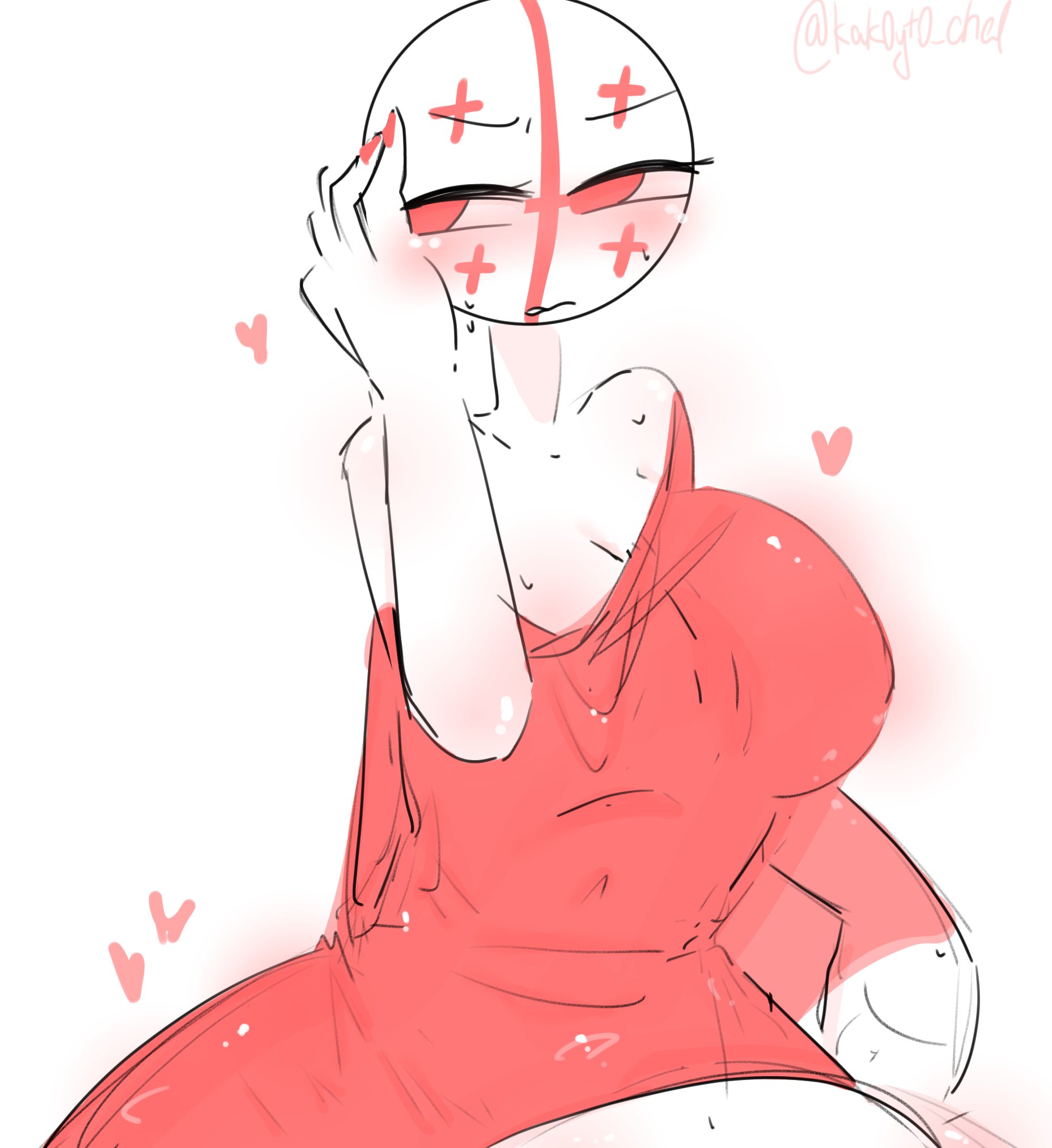 1girls, 2d, breasts, countryhumans, countryhumans girl, female, georgia (countryhumans), kak0yt0 chel, solo, solo female, solo focus