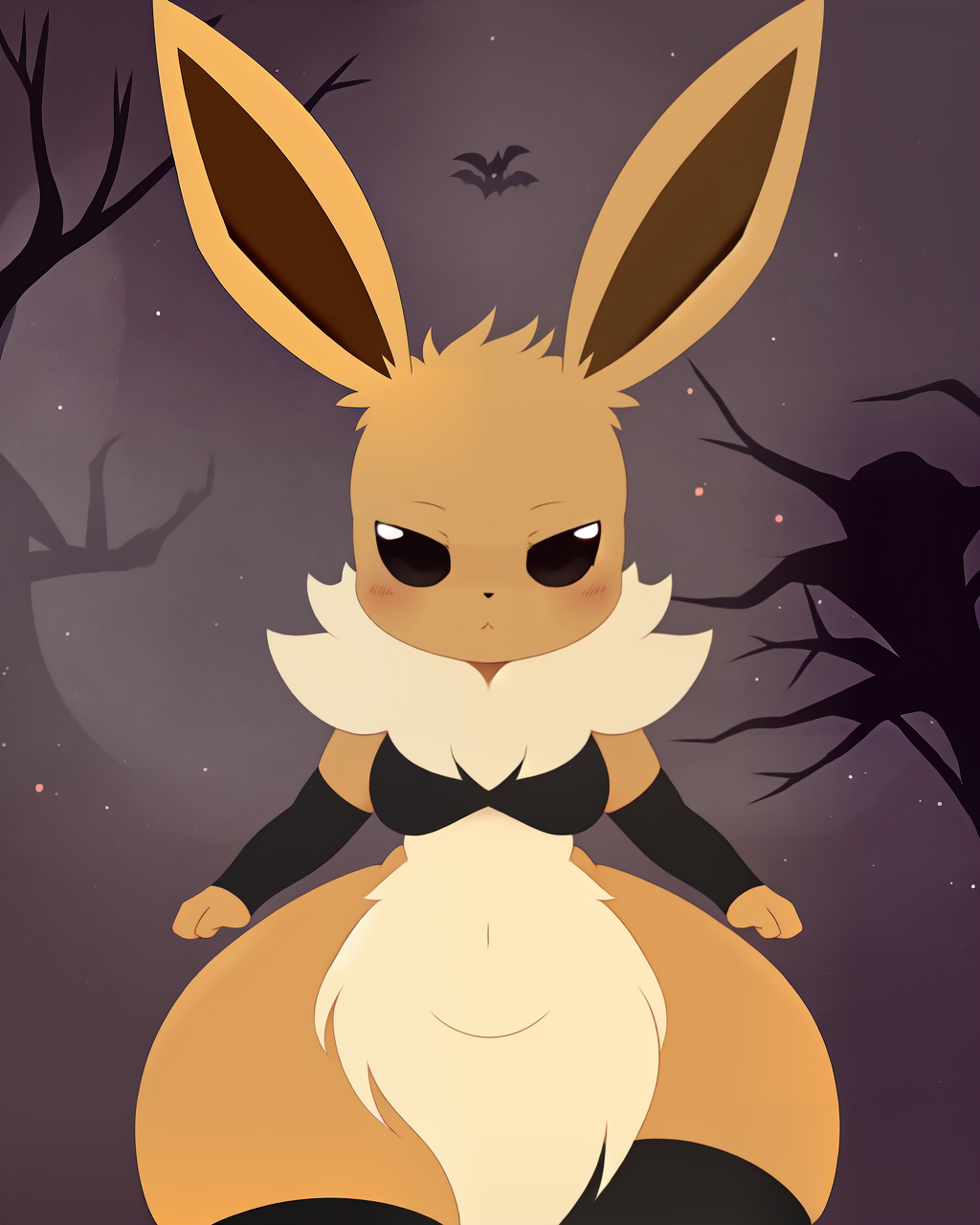 2d_(artwork) :< adorable ai_generated anthro arm_stockings awokose big_ass big_bottom big_butt cute eevee giant_hips halloween halloween_2023 halloween_costume huge_ass huge_butt huge_hips jiggle midget orange_fur plump_ass plump_thighs pokemon pounding_ass servant short shortstack shy smaller_female stable_diffusion stockings thick_thighs training yellow_fur