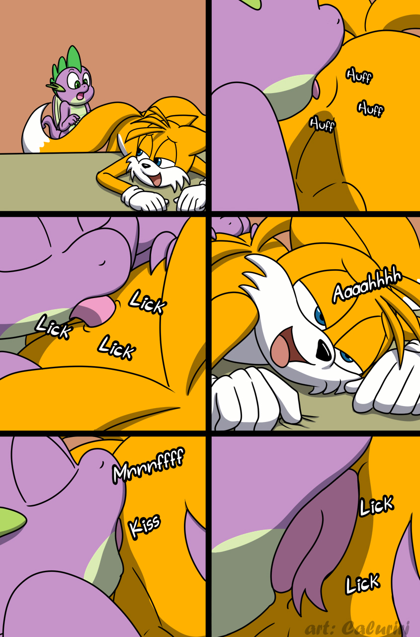 2_tails anal anal_oral_sex anal_sex anilingus caluriri comic crossover cub dragon fox friendship_is_magic gay male/male multi_tail my_little_pony my_little_pony_friendship_is_magic oral oral_sex rimjob rimming sex sonic_(series) sonic_the_hedgehog_(series) spike_(mlp) tails tails_the_fox