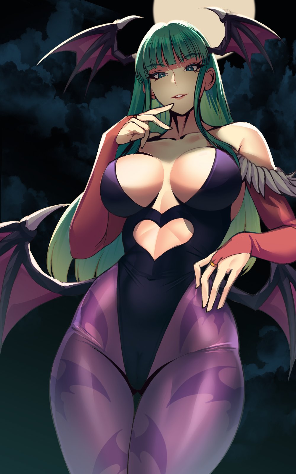 breasts cum darkstalkers female female_only medium_breasts morrigan_aensland solo succubus tagme volyz