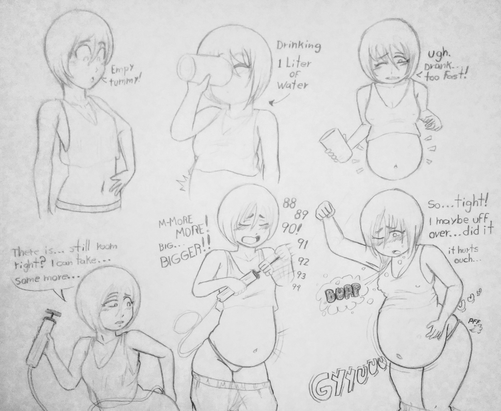 about to burst, belch, belching, belly expansion, belly inflation, breasts, burp, burp cloud, burp fetish, burping, fart, fart cloud, fart fetish, farting, female, inflated belly, inflation, inflation fetish, ronic lagann