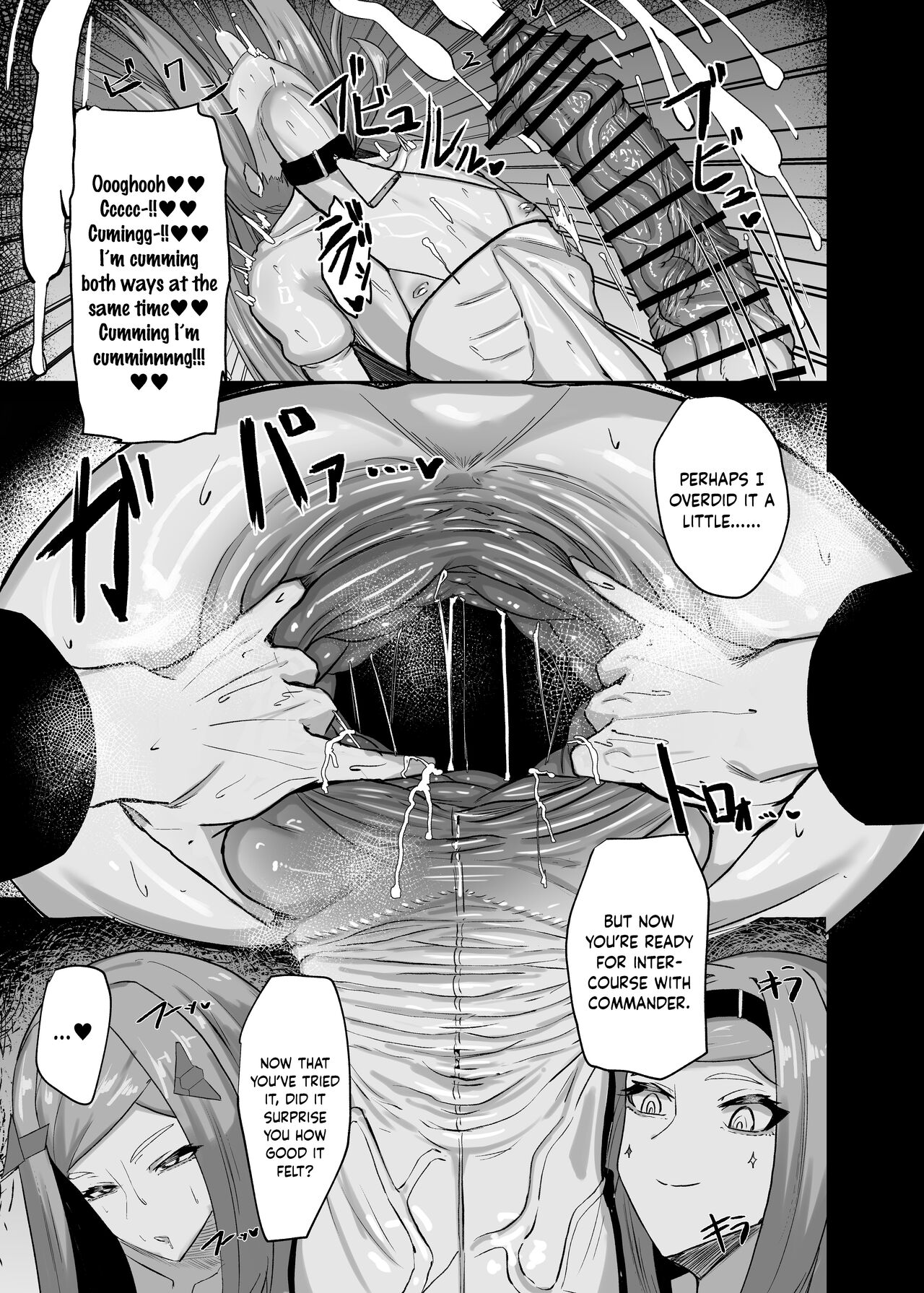 1futa, 1girls, 2023, after anal, after sex, anal, anus, balls, bar censor, breasts, canvassolaris, censored, character request, comic, cum, dialogue, dickgirl, duo, ejaculation, english text, erection, female, female on futa, flat chest, foreskin, futa sans pussy, futanari, gaping, gaping anus, gigantic penis, greyscale, hands-free, handsfree ejaculation, head thrown back, huge balls, huge breasts, huge cock, human, hung bottom, intersex, last origin, long hair, long penis, monochrome, more at source, orgasm, pegging, penis, sex, standing, text, third-party source, uncircumcised, uncut, veiny penis