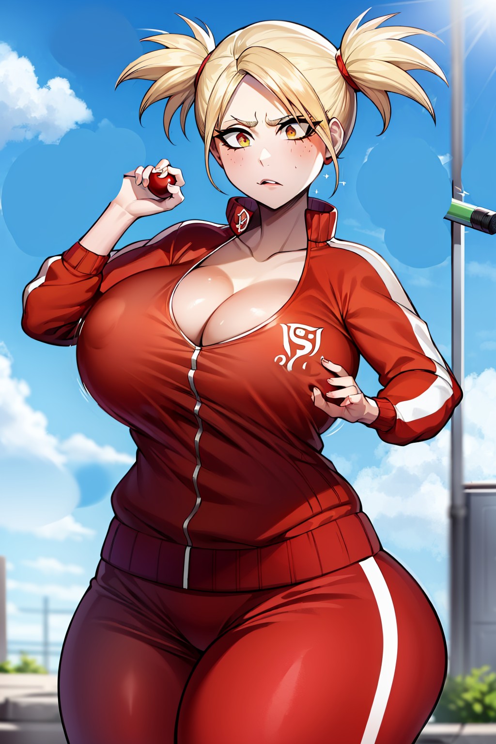 1girls ai_generated alternate_breast_size ass big_ass big_breasts bleach blonde_hair blush breasts cleavage female female_only hiyori_sarugaki homelander8888 huge_ass huge_breasts jacket large_ass large_breasts pale-skinned_female pale_skin pants red_jacket red_pants sarugaki_hiyori solo thick thick_ass thick_body thick_breasts thick_butt thick_hips thick_legs thick_thighs tight_clothes tight_clothing tight_pants twintails voluptuous voluptuous_female