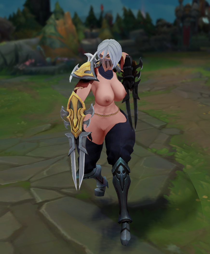 3d_model abdomera breasts league_of_legends mostly_nude rule_63 thick_thighs white_hair zed