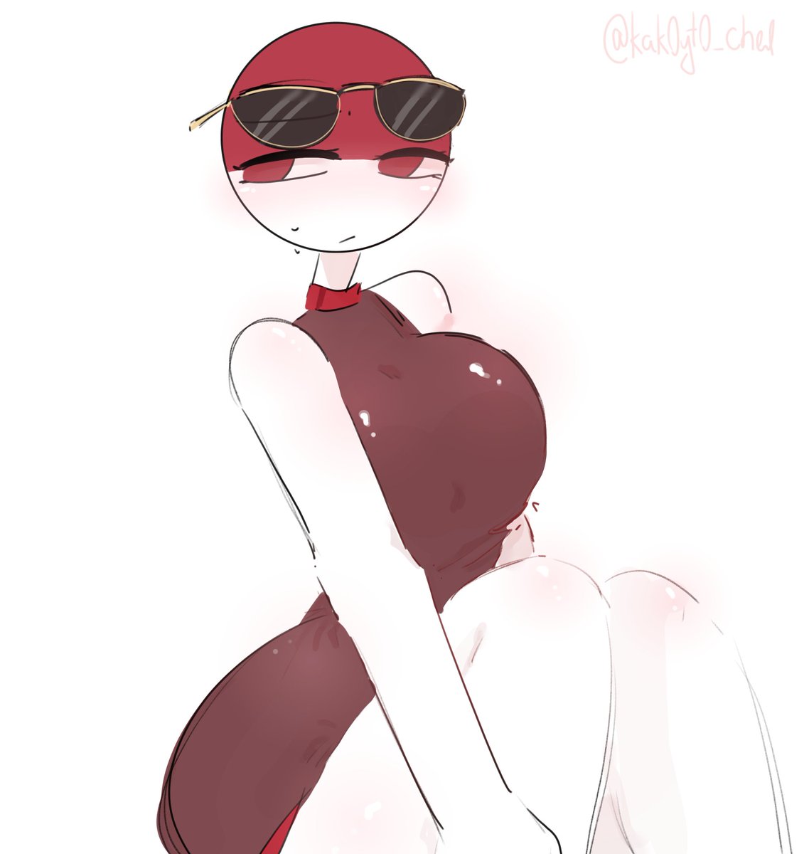 1girls 2d big_breasts countryhumans countryhumans_girl kak0yt0_chel monaco_(countryhumans) red_eyes safe_for_work sfw solo sunglasses sunglasses_on_head sweatdrop white_body wide_hips