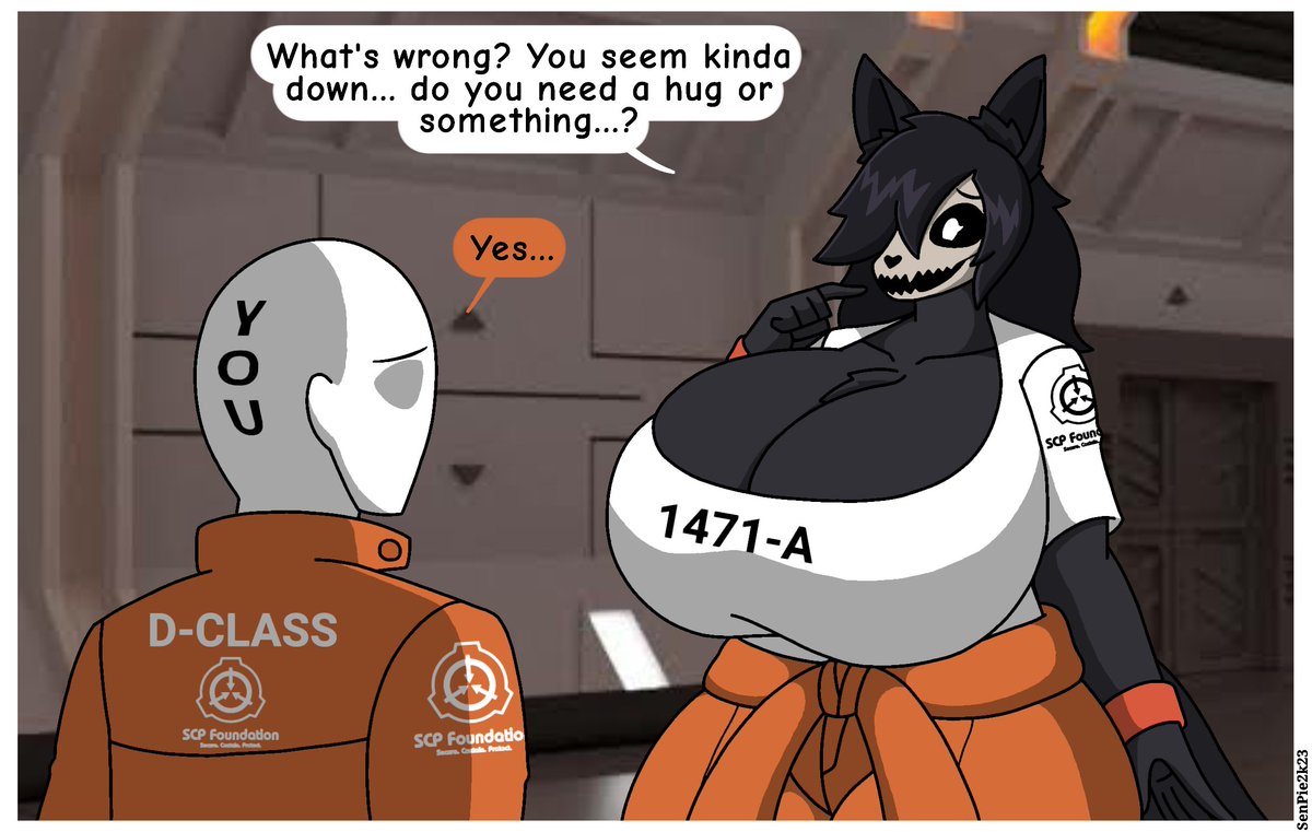 black body, black fur, black hair, d-class, mal0, malo, scp foundation, scp-1471, scp-1471-a, tagme, thin eyebrows, verykinkypie