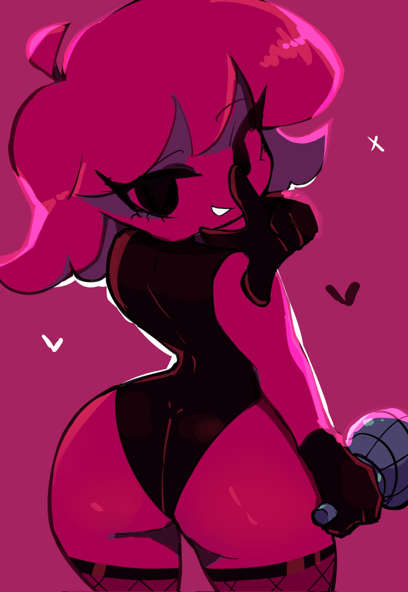 1girls, ass, big ass, big butt, black gloves, female, female focus, female only, friday night funkin, friday night funkin (minus mod), friday night funkin mod, girlfriend (friday night funkin), gloves, heart, hearts, hoshoidk, huge ass, looking at viewer, minus gf (iagoanims), sideass, simple background, tagme, thick, thick legs, thick thighs, thighhighs, thighs
