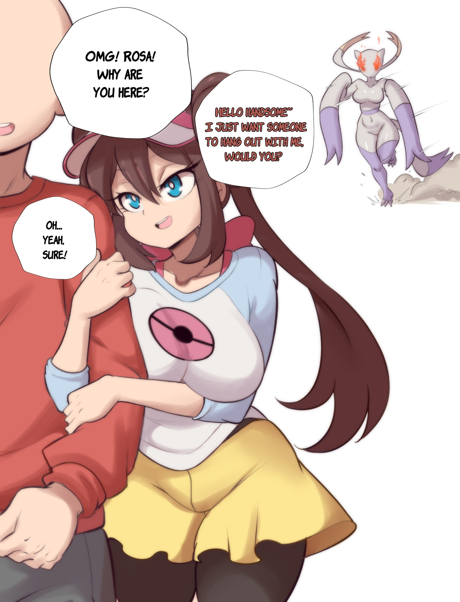 big breasts, breasts, cleavage, female, female mienshao, furry, huge breasts, lucyfercomic, mienshao, pokemon, pokemon (species), rosa (pokemon), tagme, thick thighs, wide hips