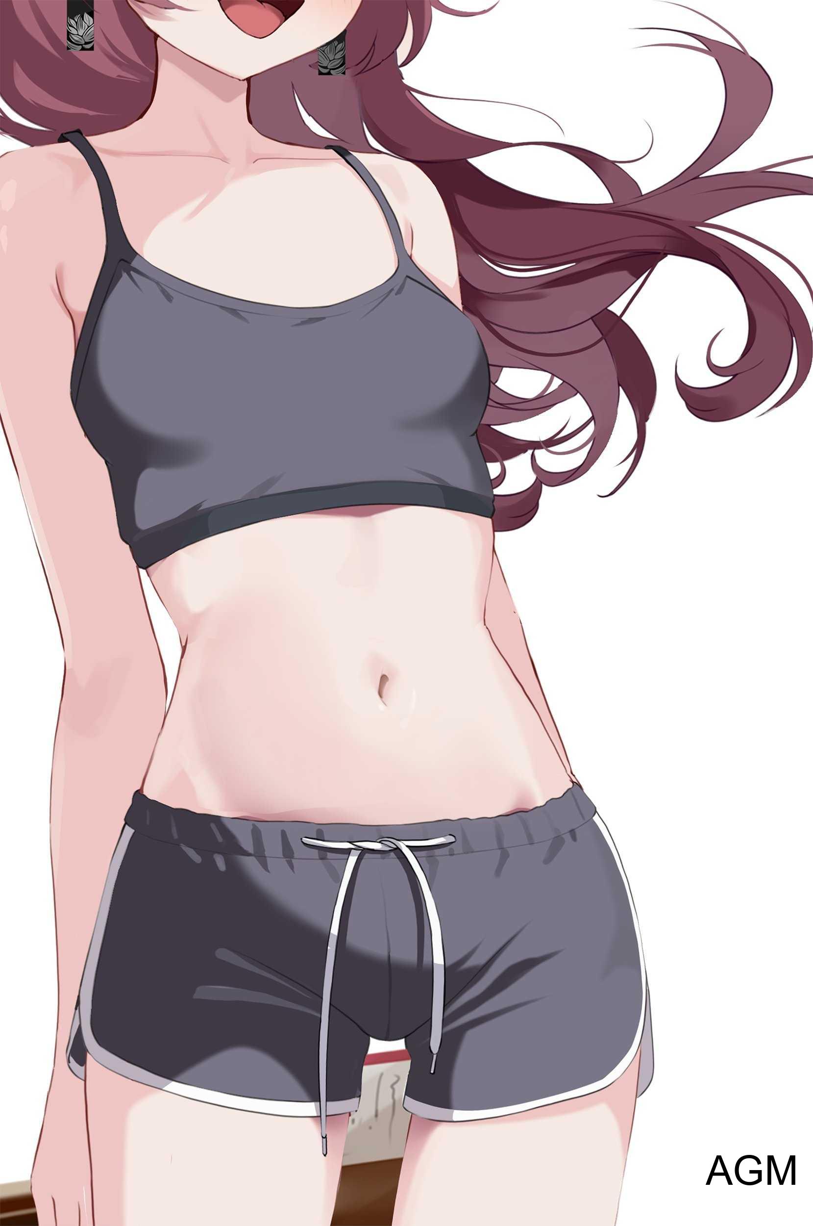 1girls, 2d, 2d (artwork), 2d artwork, adult, adult female, agm, bare arms, bare belly, bare hands, bare legs, bare midriff, bare navel, bare shoulders, bare skin, bare thighs, belly, belly button, bocchi the rock!, bra, breasts, collarbone, digital, digital art, digital drawing, digital drawing (artwork), digital media, digital media (artwork), earrings, exposed arms, exposed belly, exposed legs, exposed midriff, exposed navel, exposed shoulders, exposed skin, exposed thighs, female, female focus, female only, female torso, fingers, grey bra, grey panties, grey underwear, groin, high resolution, highres, hiroi kikuri, inguinal crease, inguinal ligament, lean figure, long hair, mature, mature female, midriff, narrow waist, navel, open mouth, open mouth smile, panties, parted lips, petite, petite body, petite breasts, petite female, petite girl, petite tits, purple eyes, purple hair, purple-eyed female, purple-haired female, questionable, sharp teeth, shoulders, simple background, slender body, slender waist, slim waist, small breast, small breasts, solo, standing, thigh gap, thighs, tiny breasts, tongue, underwear, underwear only, upper body, white background