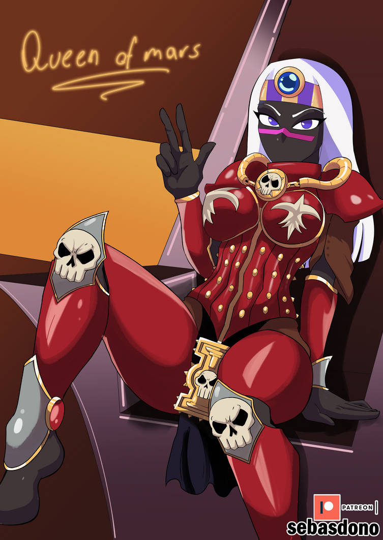 adepta_sororitas crossover duck_dodgers english_text imperium_of_man martian martian_(duck_dodgers) queen_tyr'ahnee royalty sebasdono sister_of_battle solo solo_female text warhammer_(franchise) warhammer_40k